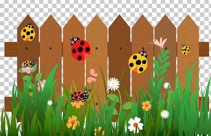 Fence Cartoon Ladybird PNG, Clipart, Christmas Star, Decorative Arts, Encapsulated Postscript, Fence Vector, Flora Free PNG Download