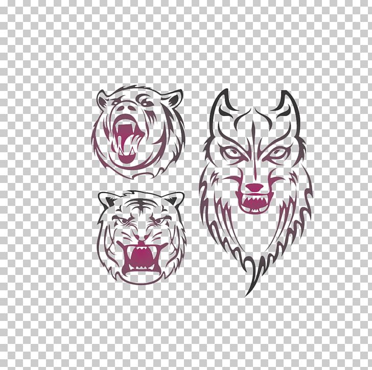Tiger Gray Wolf Animal Totem PNG, Clipart, Animal, Animals, Animaltotem, Animation, Anime Character Free PNG Download