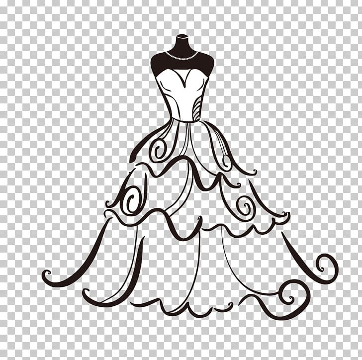 Wedding Dress Bride PNG, Clipart, Apparel, Art, Artwork, Black, Cartoon Free PNG Download