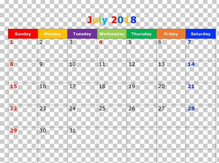 Calendar 0 July Template Microsoft Excel PNG, Clipart, 2018, Angle, April, Area, Calendar Free PNG Download