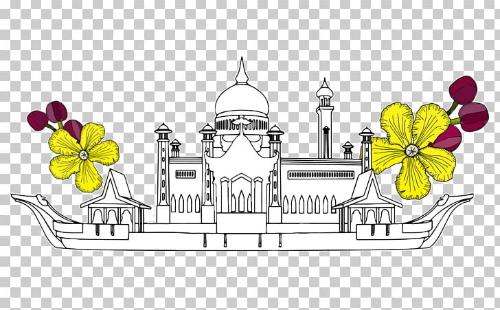 Floral Design Brunei Line Art Drawing PNG, Clipart, Area, Art, Artwork, Brunei, Cartoon Free PNG Download