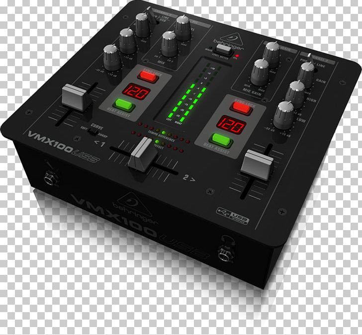 Audio Mixers BEHRINGER Behringer PRO MIXER VMX100USB DJ Mixer Disc Jockey PNG, Clipart, Analog Signal, Audio Equipment, Circuit Component, Disc Jockey, Dj Mix Free PNG Download