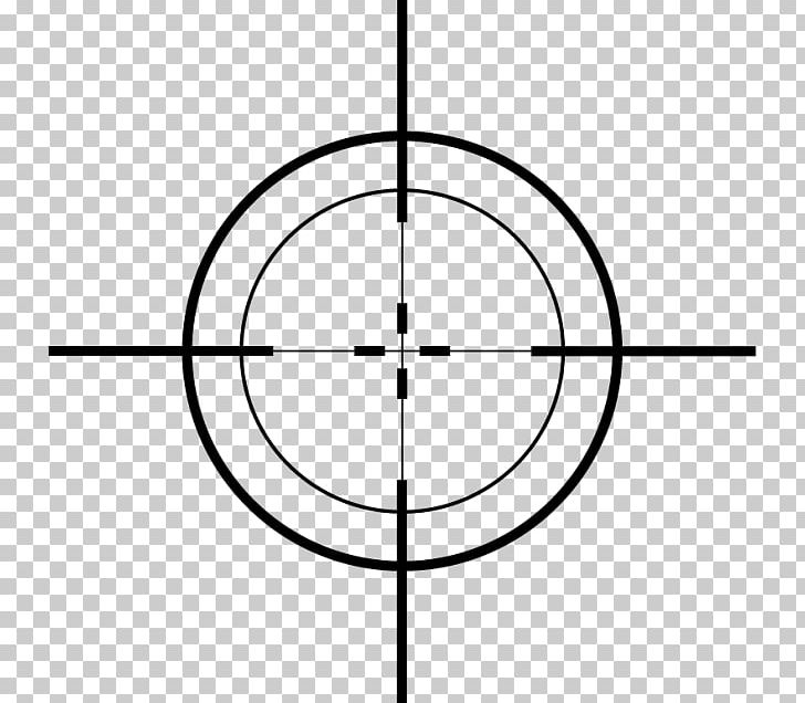 Telescopic Sight Reticle Computer Icons PNG, Clipart, Android, Angle, Area, Black And White, Circle Free PNG Download