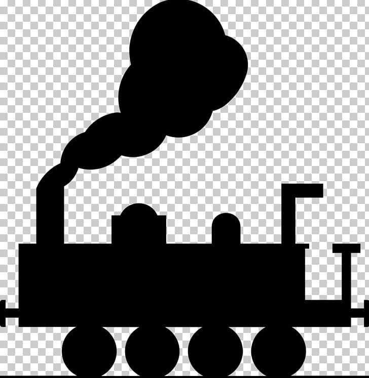 Train Rail Transport Steam Locomotive Track PNG, Clipart, Black, Black And White, Brand, Computer Icons, Decal Free PNG Download