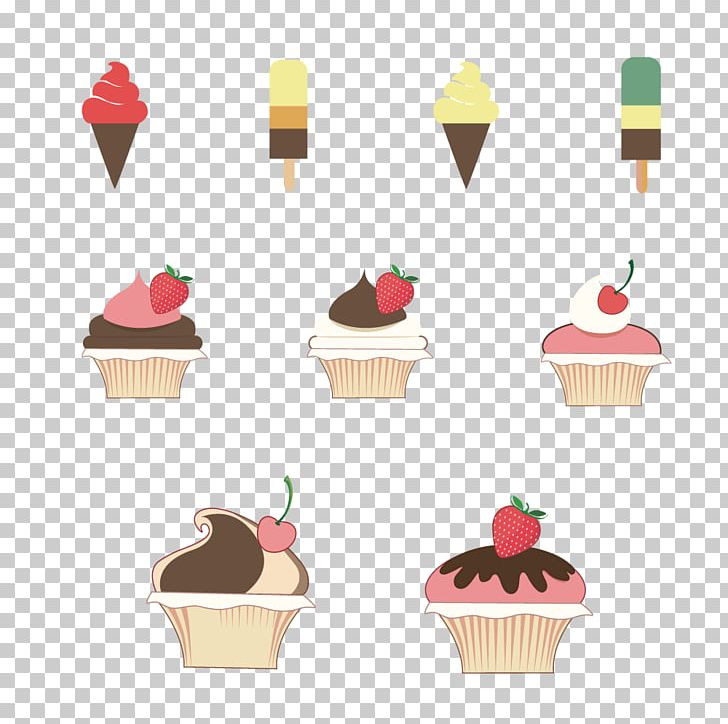 Ice Cream Cone Ice Pop Strawberry Cupcake PNG, Clipart, Aedmaasikas, Cake, Cream, Cream Vector, Cupcake Free PNG Download