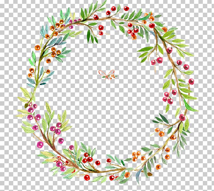 Wedding Invitation Paper Flower Wreath Watercolor Painting PNG, Clipart, Border Frame, Branch, Christmas Decoration, Christmas Frame, Circle Free PNG Download