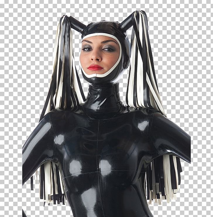Latex Hood Face Dress Natural Rubber PNG, Clipart, Black, Braid, Color, Dress, Face Free PNG Download