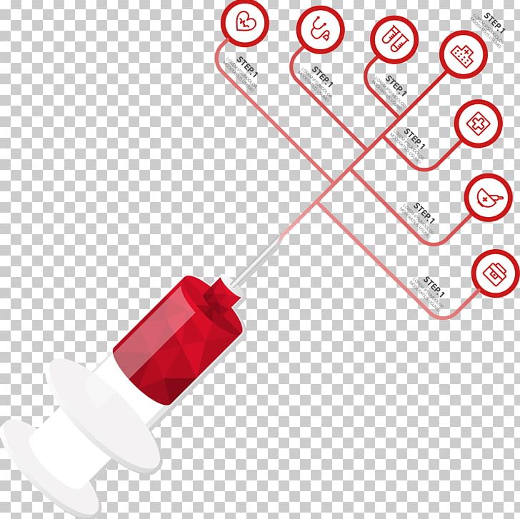 Syringe Red Hypodermic Needle Sewing Needle PNG, Clipart, Area, Biomedical Sciences, Cylinder, Decorative, Decorative Pattern Free PNG Download