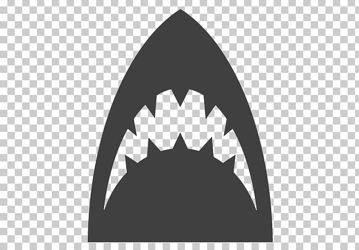 Shark Jaws Computer Icons Great White Shark PNG, Clipart, Angle, Animals, Black, Black And White, Brand Free PNG Download