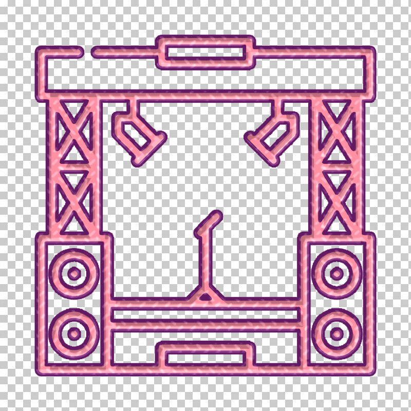 Stage Icon Concert Icon Music Festival Icon PNG, Clipart, Concert Icon, Geometry, Line, Mathematics, Meter Free PNG Download