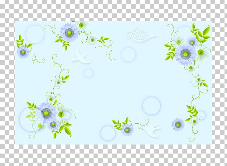 Floral Design Blue Flower PNG, Clipart, Blu, Blue, Blue Background, Border, Branch Free PNG Download