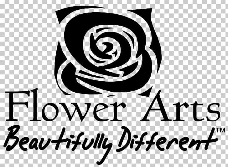 Flower Arts Logo Floral Design PNG, Clipart, Area, Artwork, Black, Black And White, Brand Free PNG Download