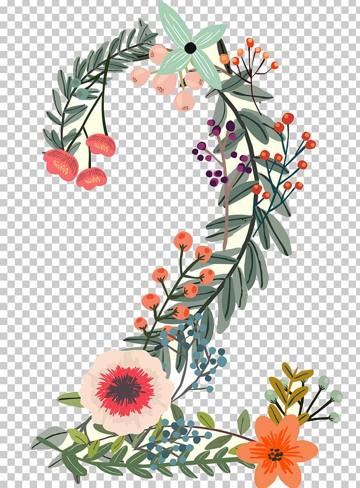 Number Flower Digital Data PNG, Clipart, Arabic Numerals, Art, Branch, Cartoon, Cut Flowers Free PNG Download