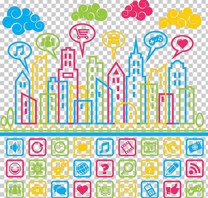 Social Media Icon PNG, Clipart, Briefcase, Building, Camera Icon, City Silhouette, Color Free PNG Download