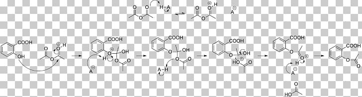 Mechanism Of Action Of Aspirin Chemical Synthesis Pharmaceutical Drug Salicylic Acid PNG, Clipart, Acid, Angle, Aspirin, Black, Chemical Reaction Free PNG Download