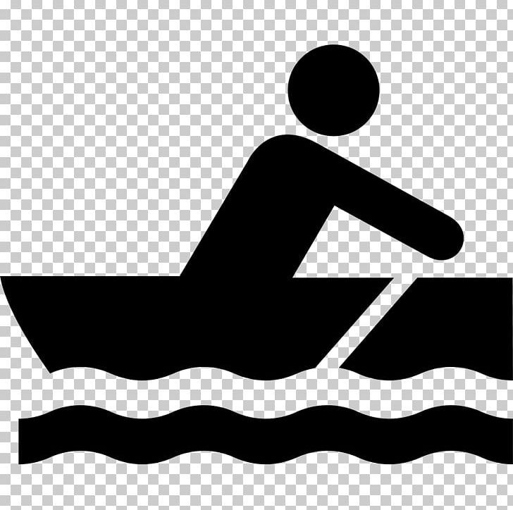 Rowing Computer Icons PNG, Clipart, Area, Artwork, Black, Black And White, Boat Free PNG Download