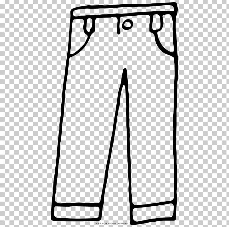 Pants Drawing Coloring Book Black And White Line Art PNG, Clipart ...