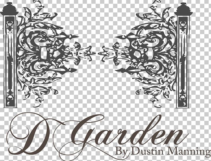 D Garden Floristry Visual Arts Floral Design PNG, Clipart, Area, Art, Black And White, Brand, Calligraphy Free PNG Download