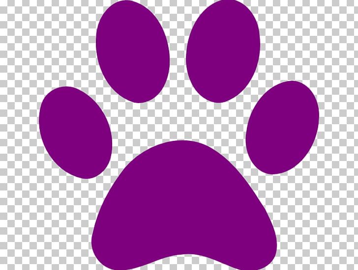 purple cougar paw prints