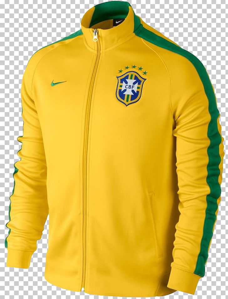 Nike Brazil national football team 2014 FIFA World Cup T-shirt, nike,  zipper, active Shirt, adidas png