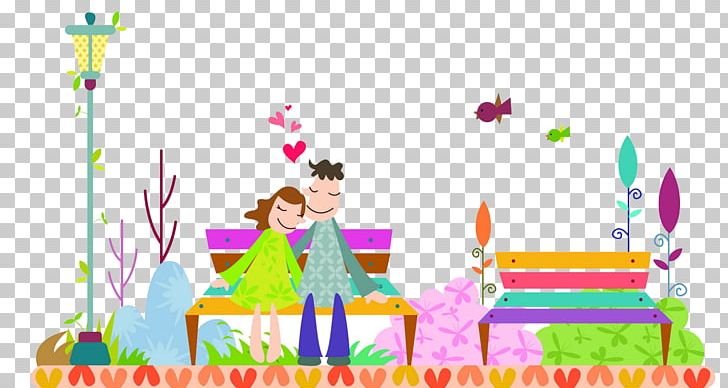 Bench Couple Illustration PNG, Clipart, Adobe Illustrator, Amusement Park, Art, Chair, Character Free PNG Download