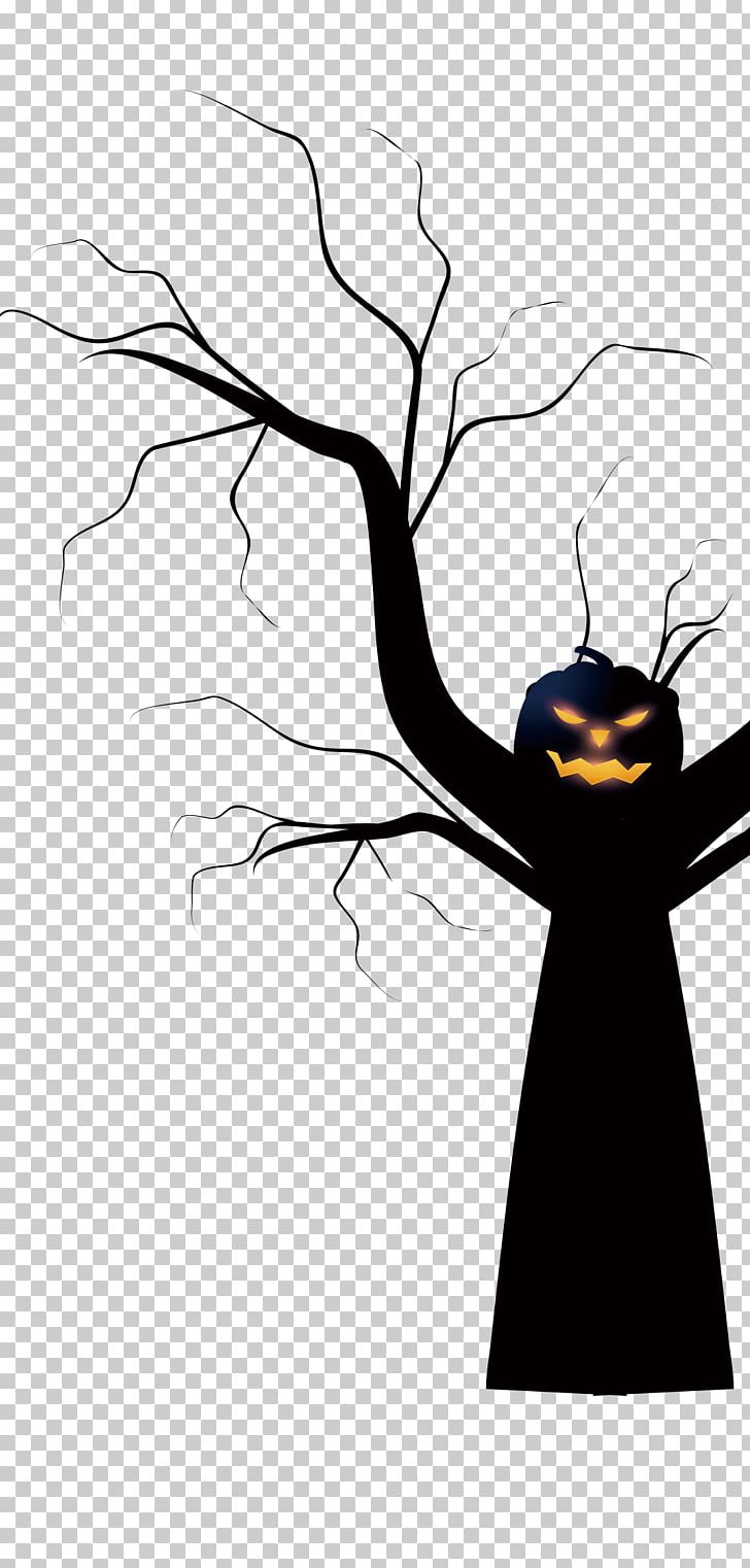 Halloween PNG, Clipart, Art, Black And White, Branch, Branches, Cartoon Free PNG Download