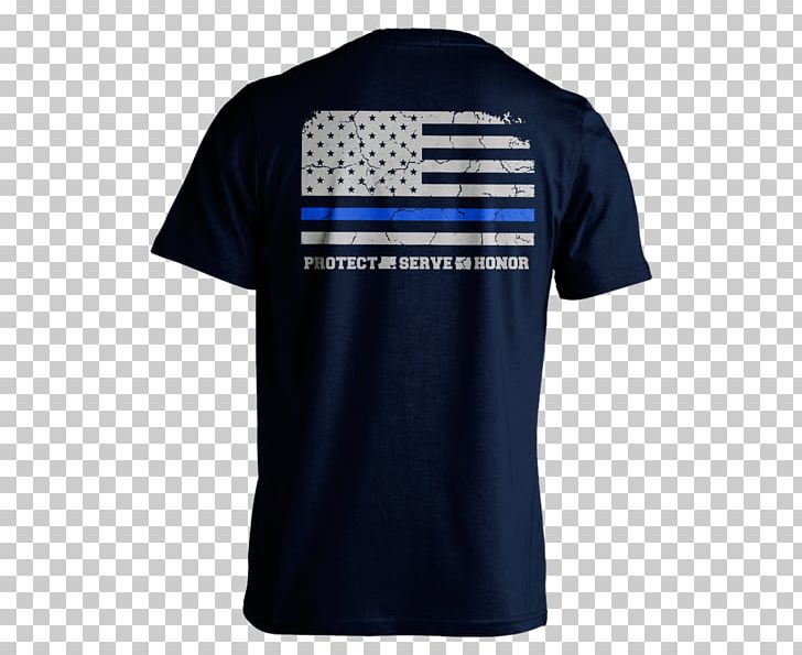 T-shirt Thin Blue Line Police Law Enforcement Polo Shirt PNG, Clipart, Active Shirt, Angle, Blue, Brand, Crew Neck Free PNG Download