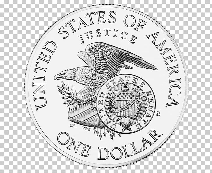 Dollar Coin United States One-dollar Bill United States Dollar Silver PNG, Clipart, Badge, Black And White, Circle, Coin, Commemorative Coin Free PNG Download