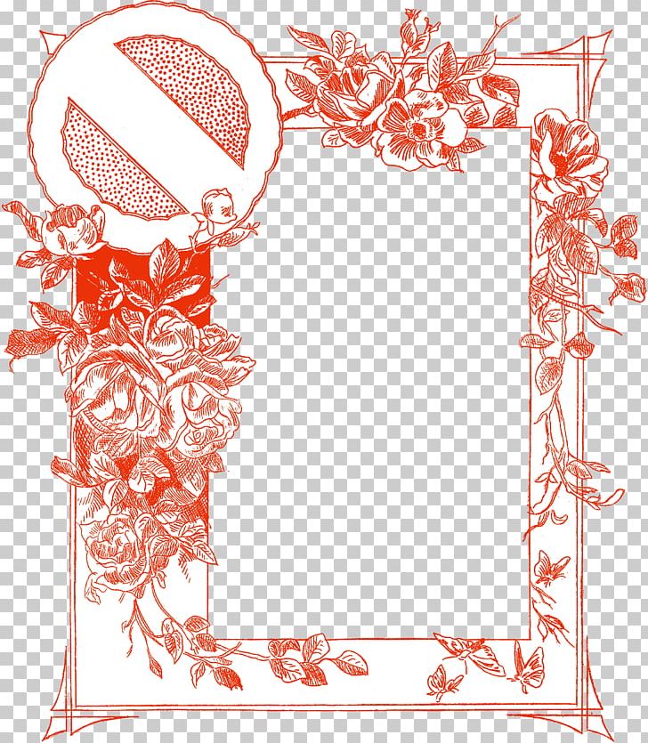Floral Design Illustration Wall Decal Frames PNG, Clipart, Area, Art, Border, Branch, Decor Free PNG Download