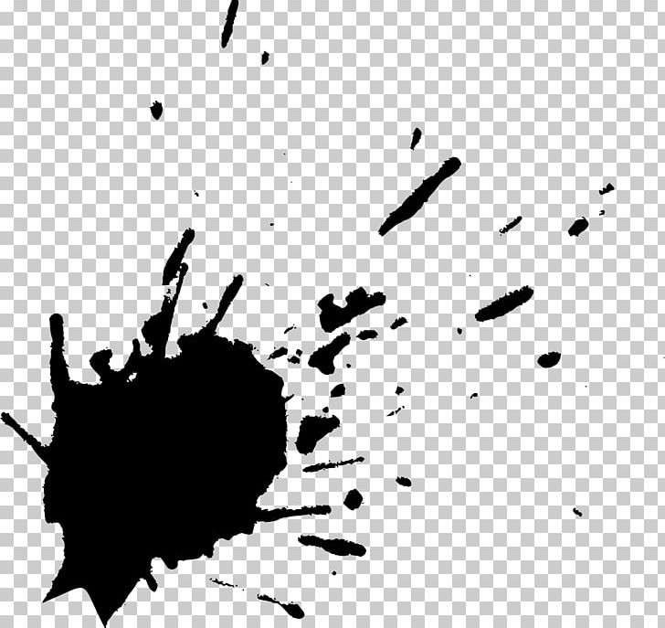Splatter Film Paint Black And White PNG, Clipart, Art, Black, Black And White, Branch, Circle Free PNG Download