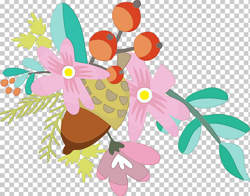 Flower Plant Wildflower PNG, Clipart, Acorns, Autumn, Flower, Leaves, Paint Free PNG Download
