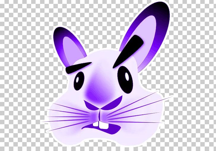Domestic Rabbit Sticker Telegram PNG, Clipart, Cartoon, Dog, Domestic Rabbit, Download, Easter Free PNG Download