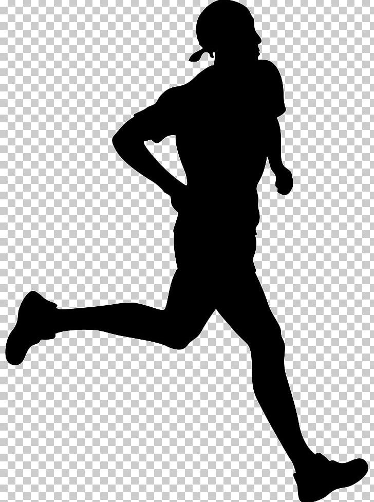 Running Silhouette PNG, Clipart, Animals, Arm, Black And White, Cross Country Running, Female Free PNG Download