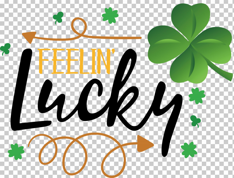 Saint Patrick Patricks Day Feelin Lucky PNG, Clipart, Flower, Green, Leaf, Line, Logo Free PNG Download