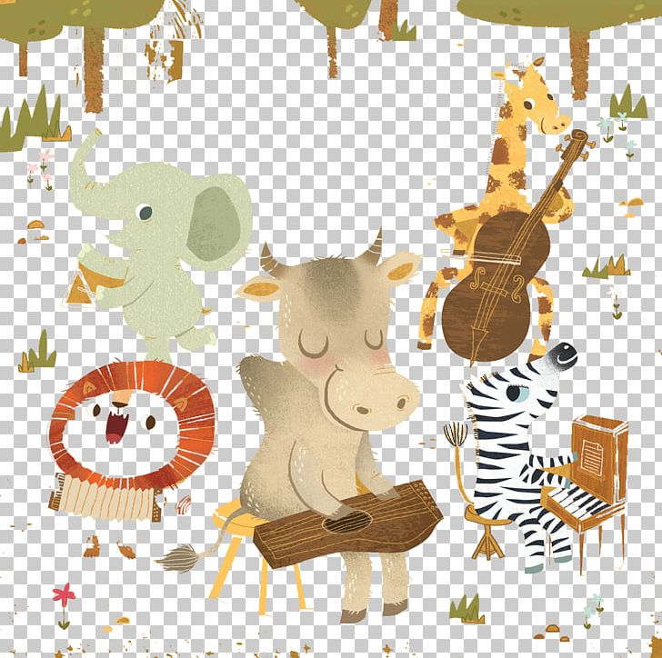 Giraffe Lion Drawing Illustration PNG, Clipart, Animals, Art, Card, Cartoon, Cover Free PNG Download