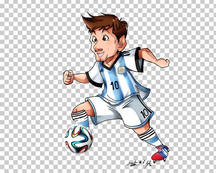 Lionel Messi FC Barcelona Argentina National Football Team 2014 FIFA World Cup PNG, Clipart, Artwork, Ball, Boy, Cartoon, Chibi Free PNG Download