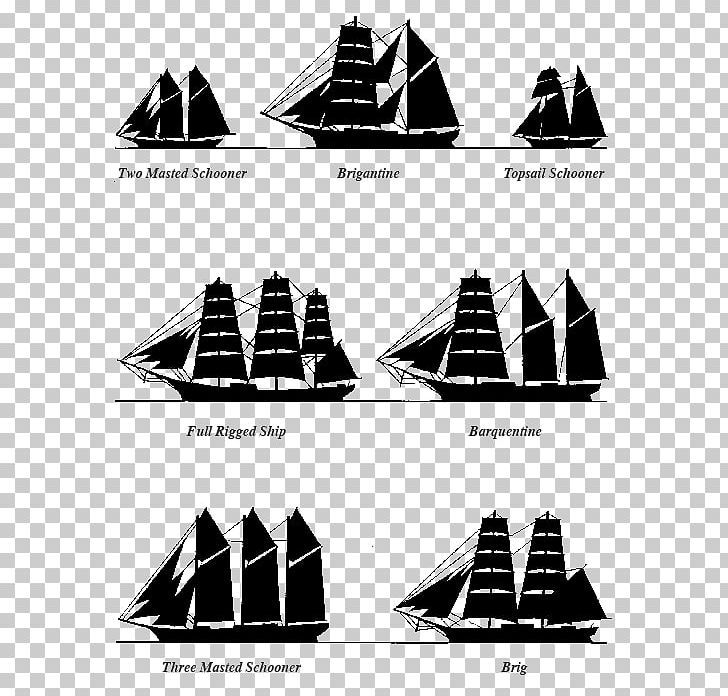 Sailing Ship Mast PNG, Clipart, Angle, Black And White, Cone, Diagram, Graphic Design Free PNG Download