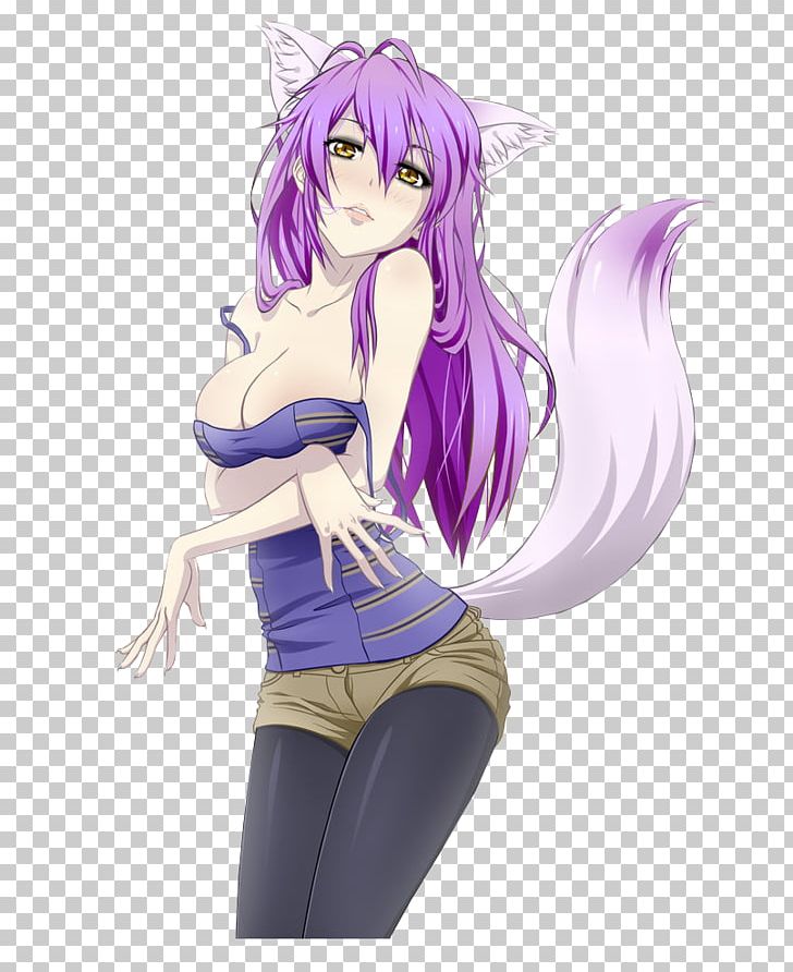 Mangaka Human Hair Color Legendary Creature Purple PNG, Clipart, Anime, Art, Breast, Cat, Cat Girl Free PNG Download