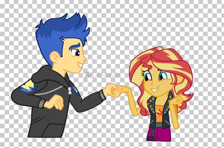 Flash Sentry Sunset Shimmer Hairstyle My Little Pony: Equestria Girls PNG, Clipart, Alternate, Anime, Art, Cartoon, Equestria Free PNG Download