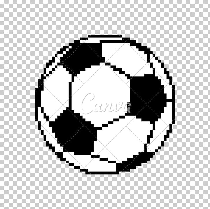 Football Pixel Art Drawing PNG, Clipart, Art Football, Ball, Black, Black And White, Circle Free PNG Download