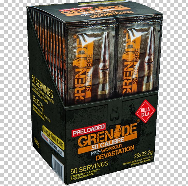 Pre-workout Bodybuilding Supplement Dietary Supplement Grenade .50 Calibre 232 Gr 232 Gr PNG, Clipart, 50 Bmg, Ammunition, Bodybuilding, Bodybuilding Supplement, Caliber Free PNG Download
