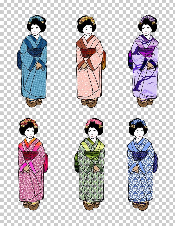 Geisha Kimono Paper Clothing Drawing PNG, Clipart, Art, Clothing, Costume, Costume Design, Doll Free PNG Download