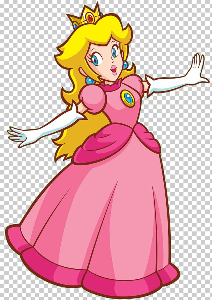 Super Princess Peach Super Mario Bros. PNG, Clipart, Artwork, Bowser, Clothing, Costume, Drawing Free PNG Download