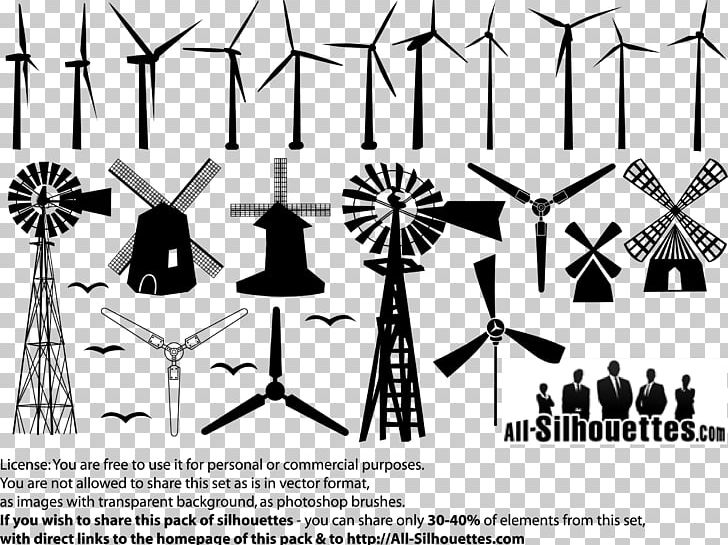 Windmill Silhouette Drawing PNG, Clipart, Angle, Black And White, Brand, Computer Icons, Design Free PNG Download