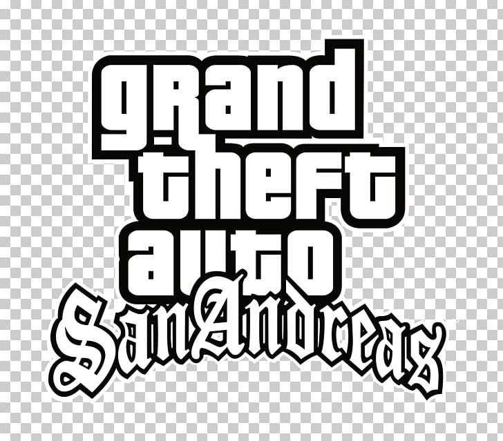 Grand Theft Auto: San Andreas Grand Theft Auto: Liberty City Stories Grand Theft Auto III Grand Theft Auto V Grand Theft Auto: Vice City PNG, Clipart, Action Adventure, Area, Black, Black And White, Brand Free PNG Download