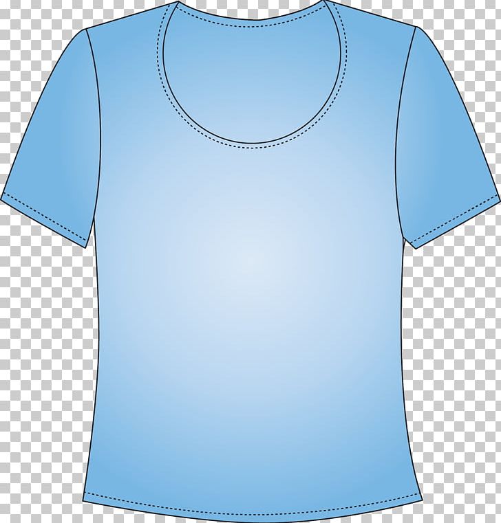 T-shirt Shoulder Sleeve Outerwear PNG, Clipart, Active Shirt, Angle, Blue, Blue Abstract, Blue Flower Free PNG Download