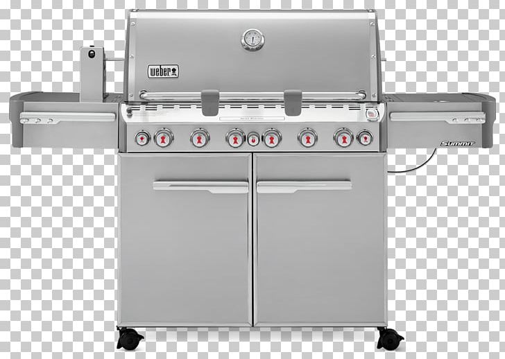 Barbecue Grilling Weber-Stephen Products Natural Gas Weber Summit S-670 PNG, Clipart, Barbecue, Food, Gas, Gas Burner, Gasgrill Free PNG Download