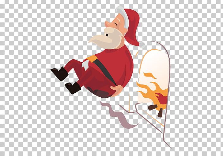 Santa Claus Fireplace PNG, Clipart, Art, Beak, Bird, Chicken, Christmas Free PNG Download