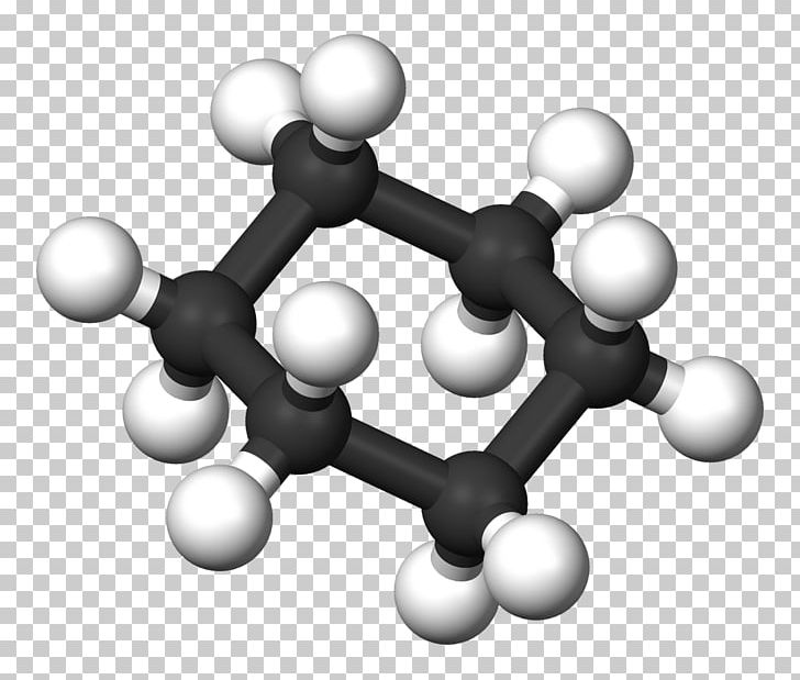 Cyclohexane Three-dimensional Space Organic Chemistry Molecule PNG, Clipart, 3 D, Alkane, Ball, Bicyclic Molecule, Black And White Free PNG Download