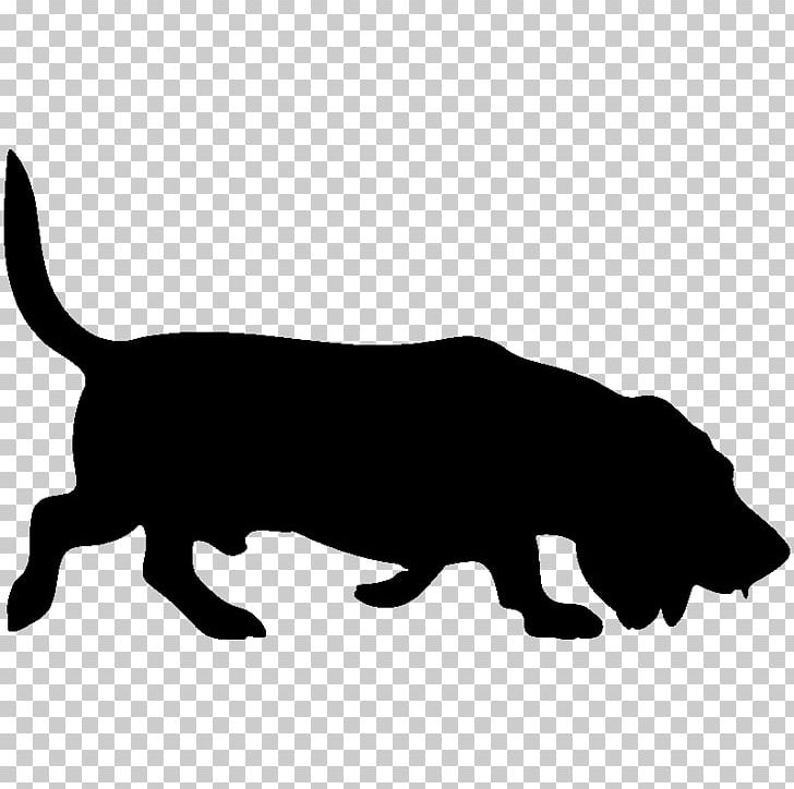Basset Hound Bloodhound Petit Basset Griffon Vendéen Silhouette PNG, Clipart, Basset Hound, Black, Black And White, Bloodhound, Carnivoran Free PNG Download